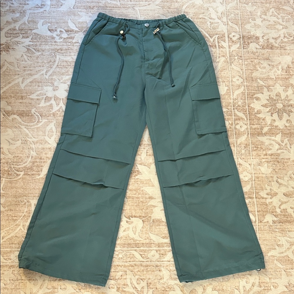 Women's Teal Blue Cargo Pants
